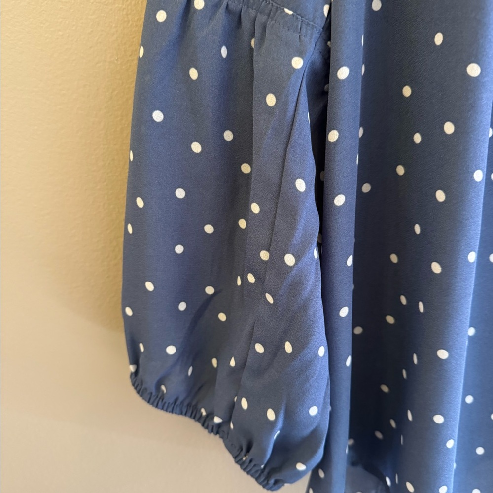 Como Blu long sleeve blue blouse - Picture 6 of 8